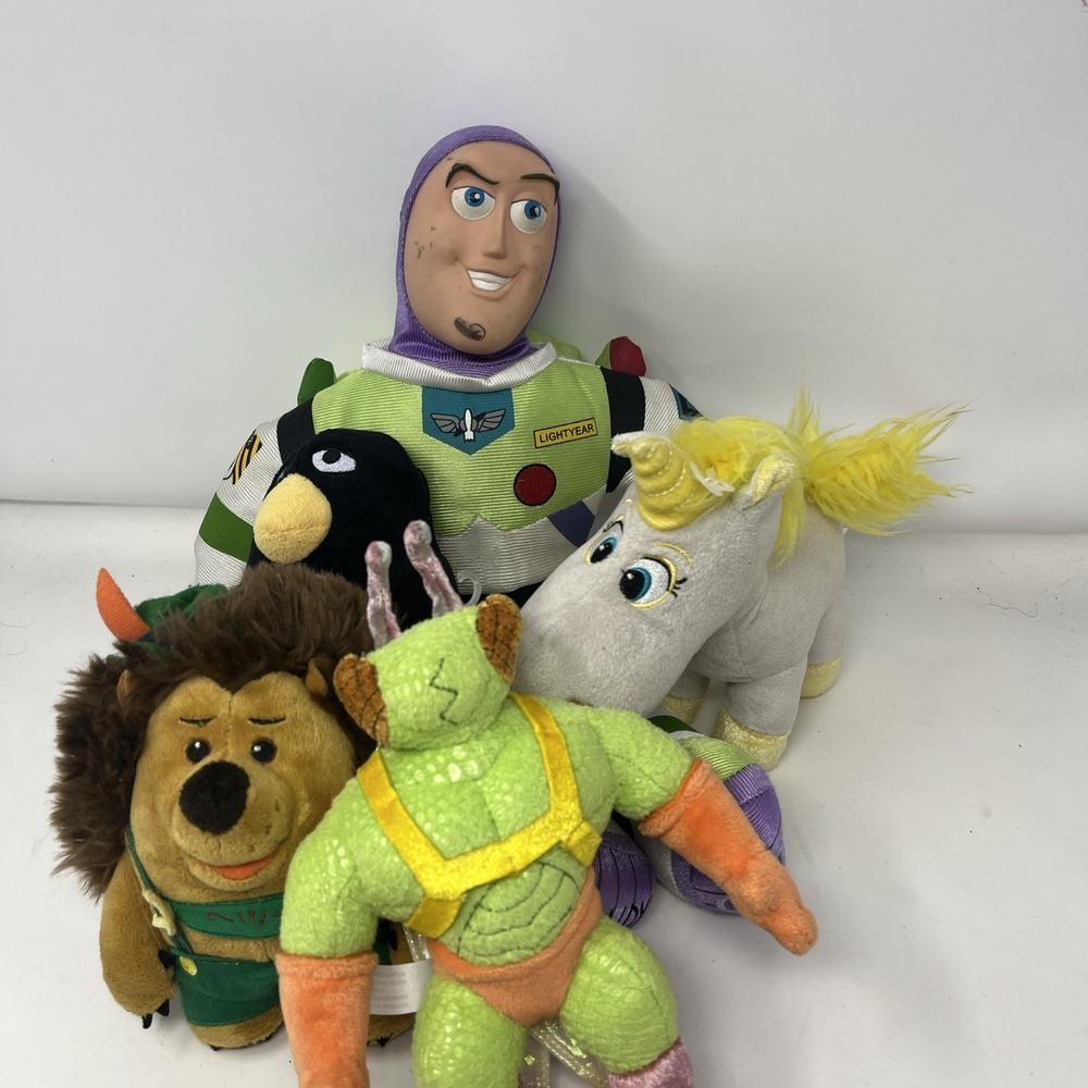 Disney Toy Story plush Lot (5) Buttercup Mr pricklepants wheezy Buzz Lightyear